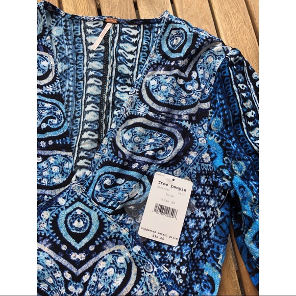 Free People Wild And Free Smocked Long Sleeve - Picture 8 of 8